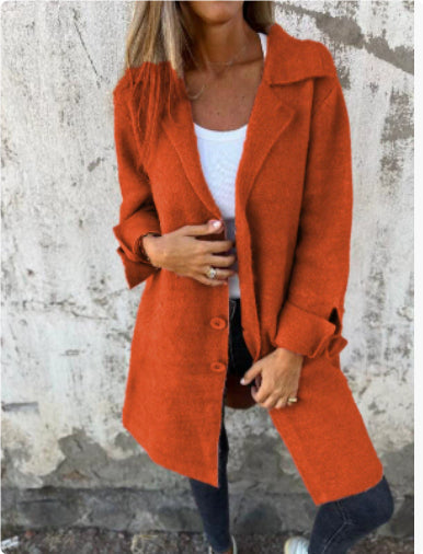 Women’s Long Knit Button Cardigan