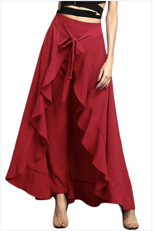 Women’s Layered Ruffle Maxi Skirt