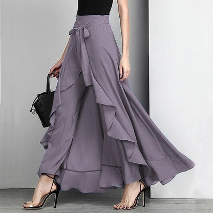 Women’s Layered Ruffle Maxi Skirt