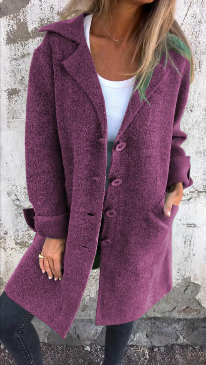 Women’s Long Knit Button Cardigan
