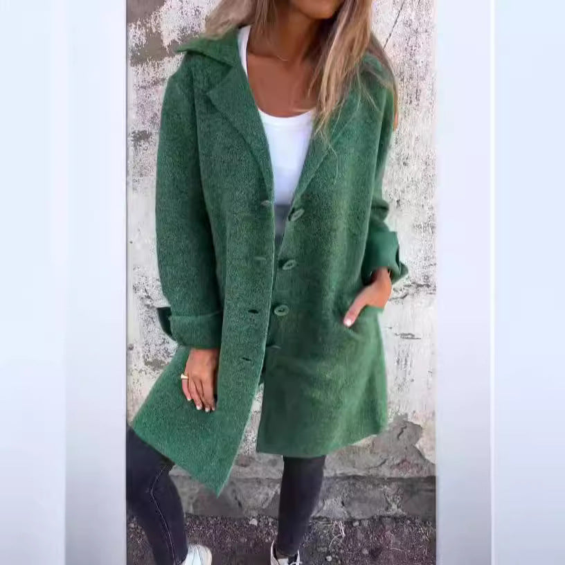 Women’s Long Knit Button Cardigan