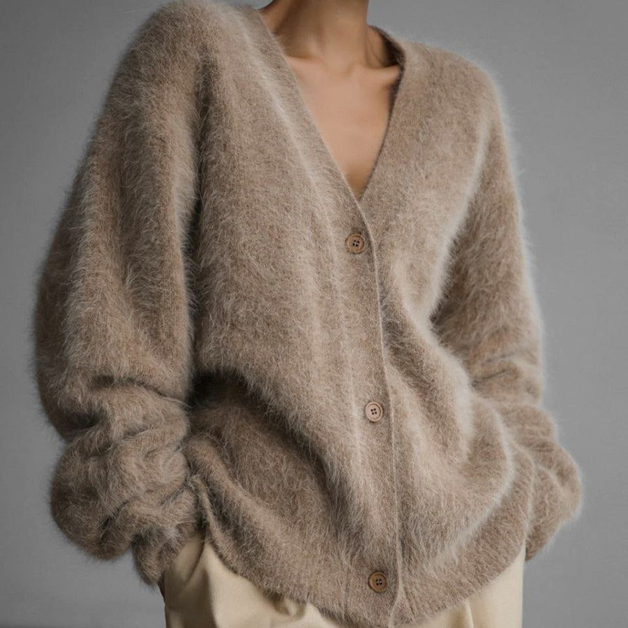 Women’s Soft Fluffy Knit Cardigan