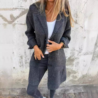 Women’s Long Knit Button Cardigan